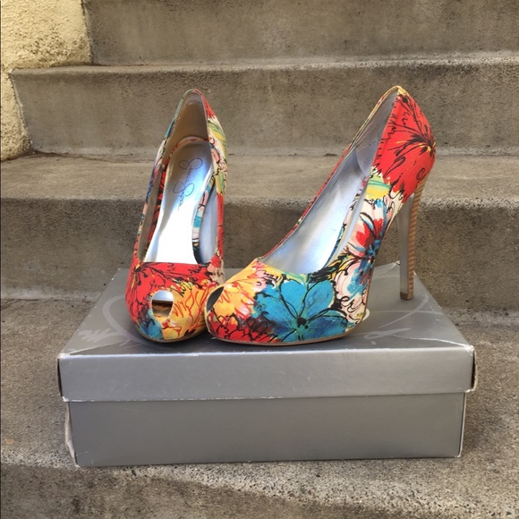 jessica simpson floral shoes